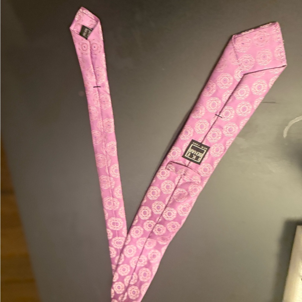 Ike Behar Lavender Patterned Tie - image 4